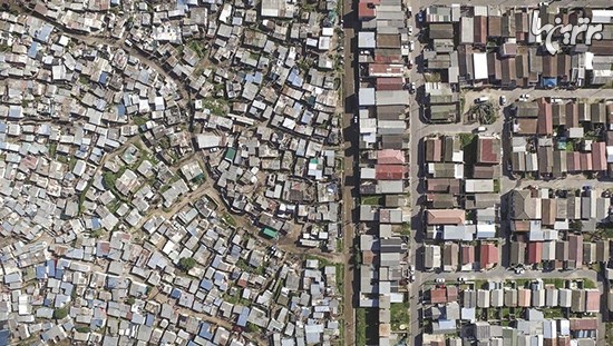 عکس های هوایی از نابرابری در کیپ تاون