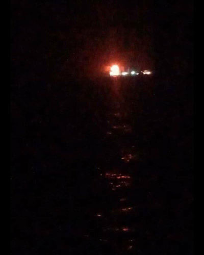 کشتی نظامی ایران به دلیل آتش‌سوزی غرق شد
