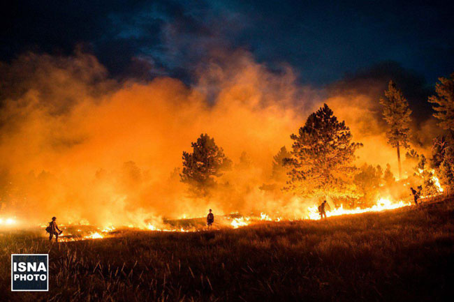 عکس روز نشنال جئوگرافیک؛ داکوتا، طمعه آتش شد