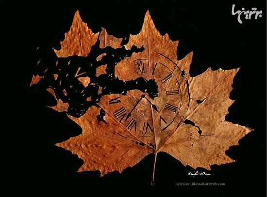 آثار هنری ظریف و بی نظیر با برگ! +عکس