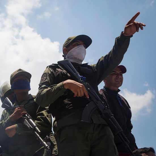 تظاهرات مخالفان نیکلاس مادورو در کاراکاس