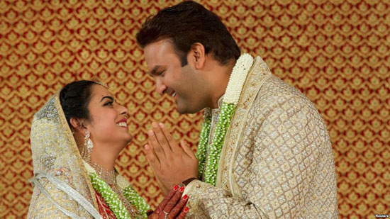 پرشکوه‌ترین عروسی در هند با حضور چهره‌ها