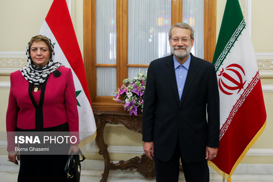 دیدار لاریجانی با رئیس مجلس سوریه