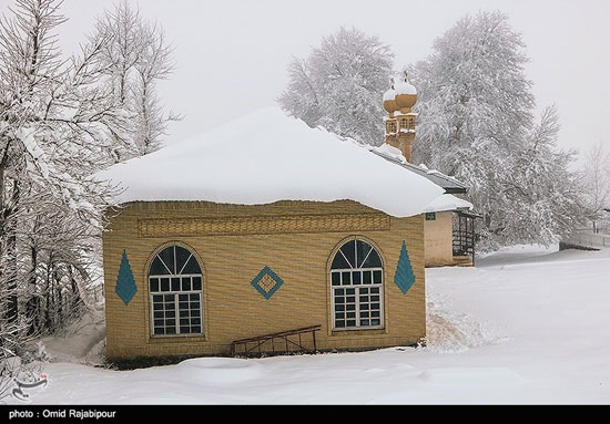 بارش برف سنگین در منطقه اشکورات گیلان