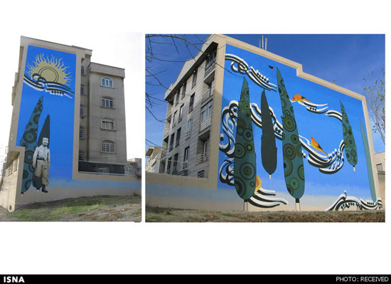 بده‌بستان هنر روی دیوارهای شهر +عکس