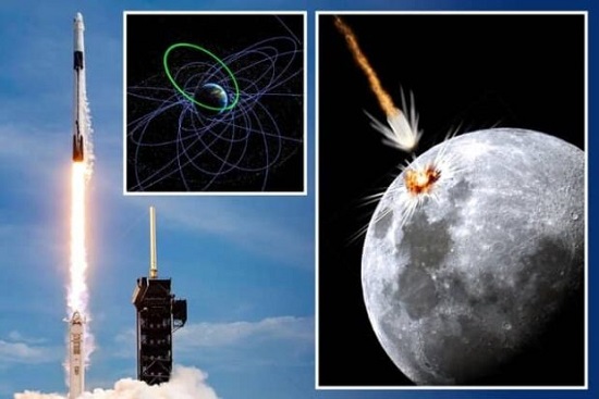 موشک سرکش اسپیس‌ایکس به ماه برخورد می‌کند