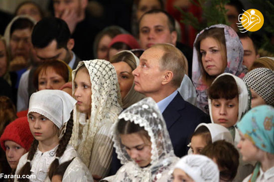 پوتین به کلیسای دوران کودکی خود رفت