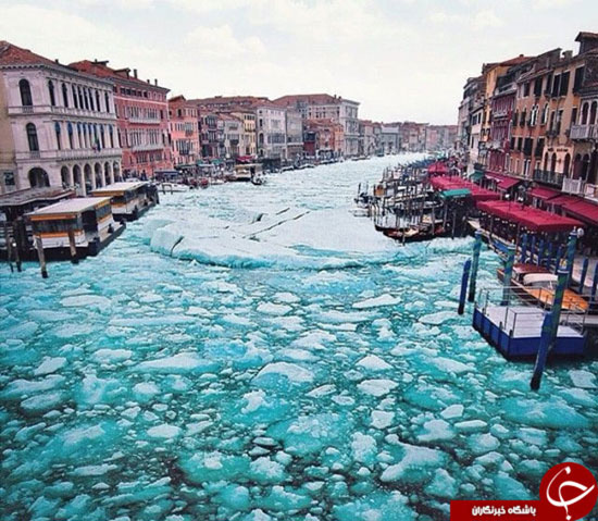 «ونیز» یخ زد! +عکس