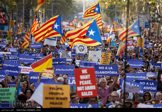 تظاهرات علیه تروریسم در اسپانیا