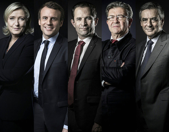 5 کاندیدای اصلی ریاست جمهوری فرانسه