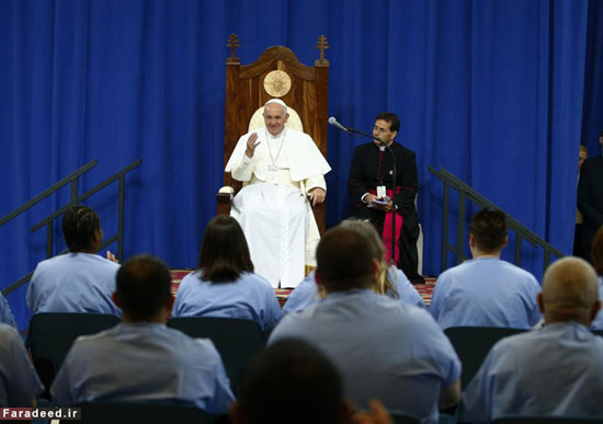 عکس: پاپ فرانسیس در زندان