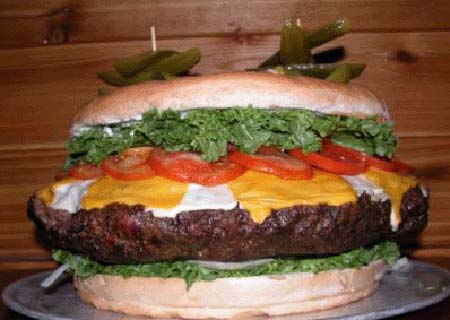 بزرگترین ساندویچ همبرگر جهان