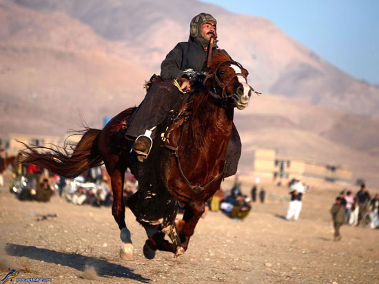 مسابقه بزکشی در افغانستان +عکس