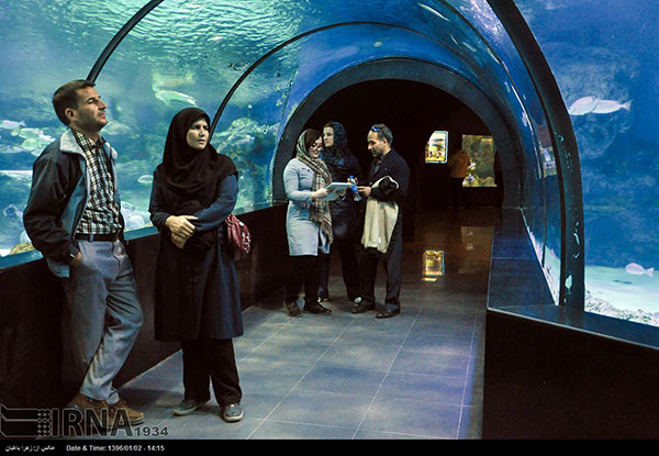 تصاویری از تونل آکواریوم در اصفهان