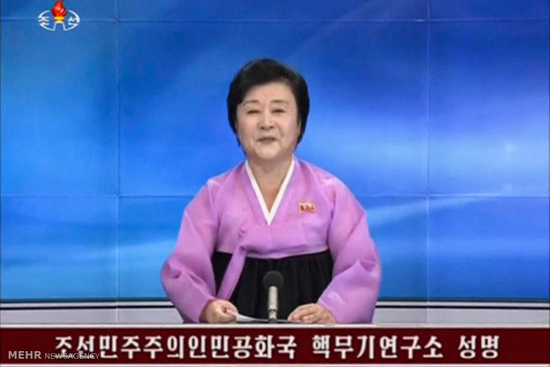 جشن آزمایش هسته ای در کره شمالی