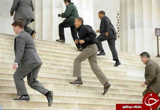 تیم حفاظتی اوباما +عکس