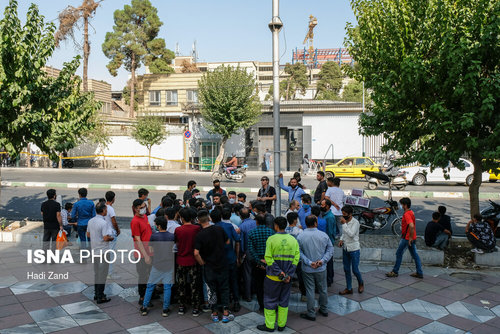 تجمع پناهجویان افغان مقابل سفارت آلمان