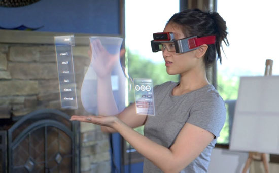 عینک‌های واقعی برای لمس اشیای مجازی