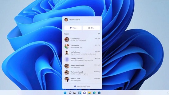 ویندوز ۱۱ از اپلیکیشن Chat جدیدی بهره می‌برد
