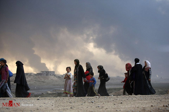 آتش زدن چاه های نفت به دست داعش