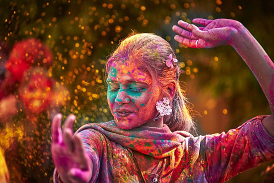 چند قاب متفاوت از جشنواره رنگ‌ها در هند