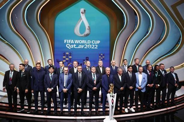 عکس یادگاری مربیان حاضر در جام جهانی