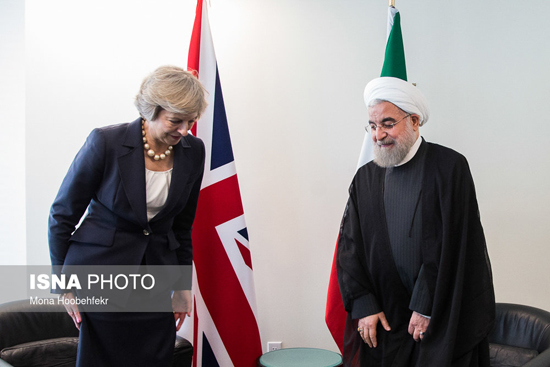 دیدار روحانی با نخست وزیر انگلیس