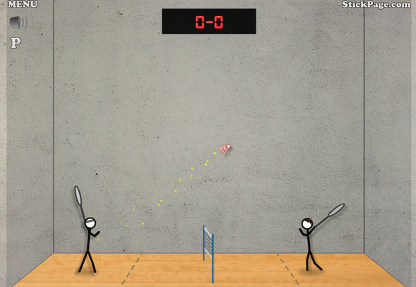 بازی بدمینتون Stick Figure Badminton