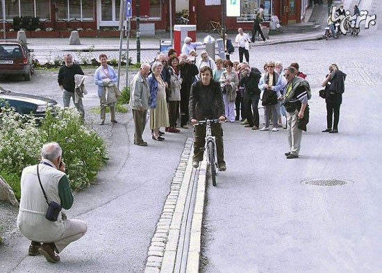 اولین پله برقی برای دوچرخه‌ها +عکس