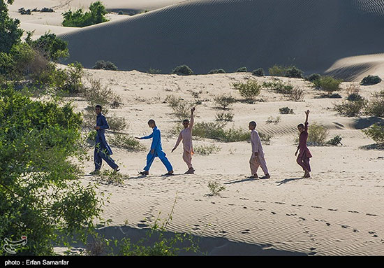 ساحل روستای «دَرَک» در سیستان و بلوچستان