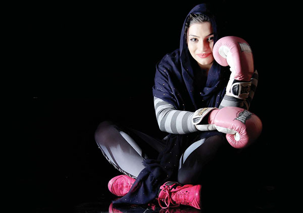 صدف خادم؛ دختر ایرانی در رینگ بوکس فرانسه