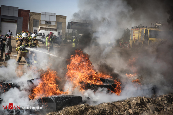 مانور سقوط هواپیما در شیراز