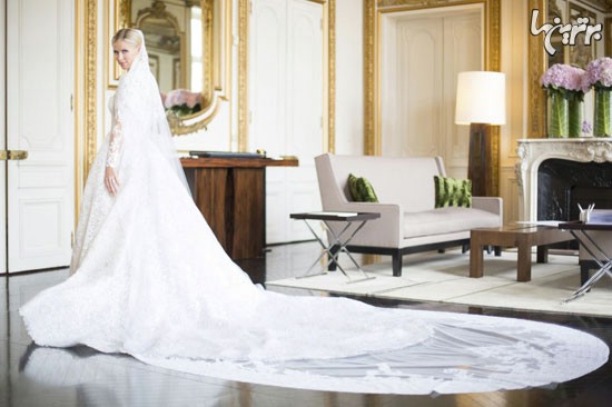 نیکی هیلتون و لباس عروس رویایی اش +عکس