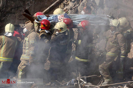 پیدا شدن پیکرهای شش آتش نشان در حادثه پلاسکو