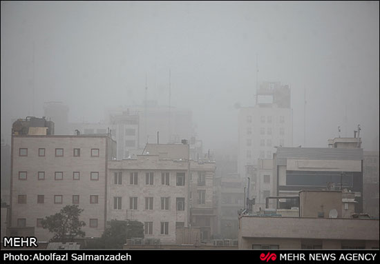 تصاویری از گرد و غبار در تهران