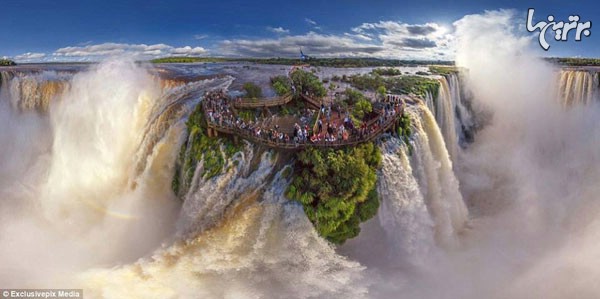 آبشار زیبای ایگووازو در مرز برزیل و آرژانتین