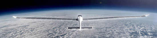 پرواز به مرز فضا با هواپیمای خورشیدی