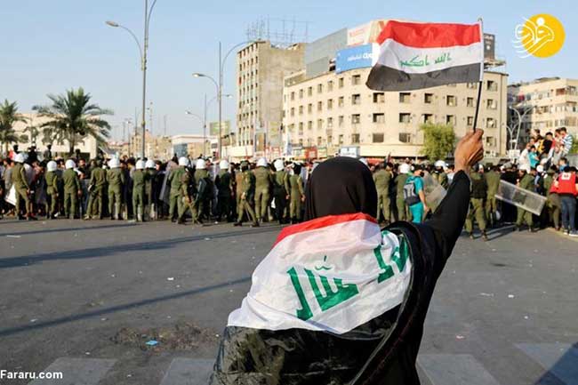 درگیری شدید نیرو‌های امنیتی عراق با معترضان