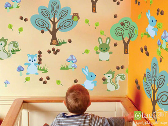 زیباترین استیکرهای دیواری برای اتاق کودک