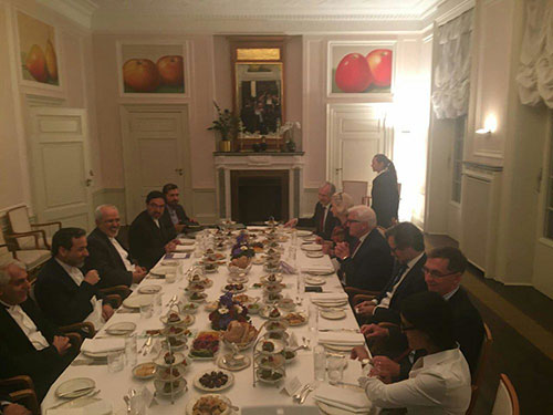 ضیافت افطار مایر به افتخار ظریف +عکس