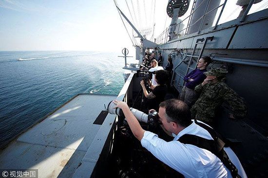 تصویربرداری آمریکایی‌ها از قایق‌های تندرو سپاه