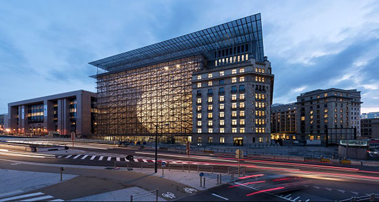 مقر جدید اتحادیه اروپا؛ جعبه شیشه ای با ساختاری فانوسی