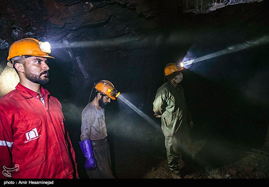 تصاویری از کارگران معدن منگنز و نارچ قم