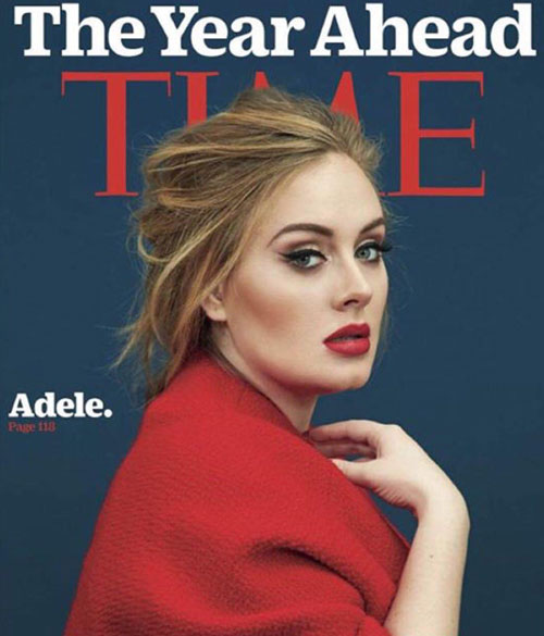 «ادل» روی جلد مجله تایم رفت +عکس