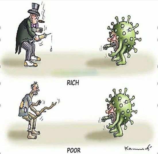 تفاوت مبارزه‌ فقرا و ثروتمندان با کرونا را ببینید!