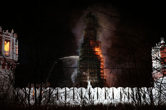 عکس: آتش‌سوزی مهیب در مسکو