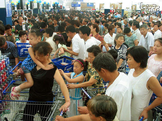 تصاویر باورنکردنی فروشگاه والمارت در چین