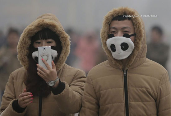 مد ماسک های متفاوت در چین +عکس