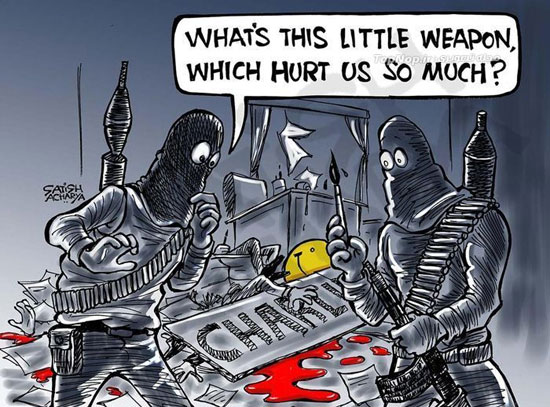 کاریکارتور های مرتبط با حوادث پاریس