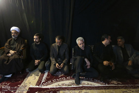 عکس: علی لاریجانی در منزل مجید مجیدی